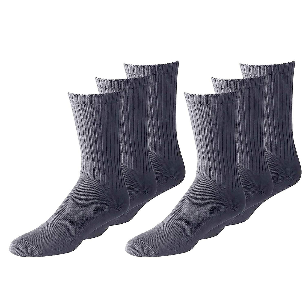 Crew athletic socks 12-pack — grey colorway