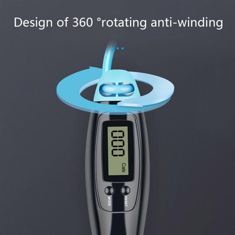 Cordless Jump Rope with Digital Calorie Counter