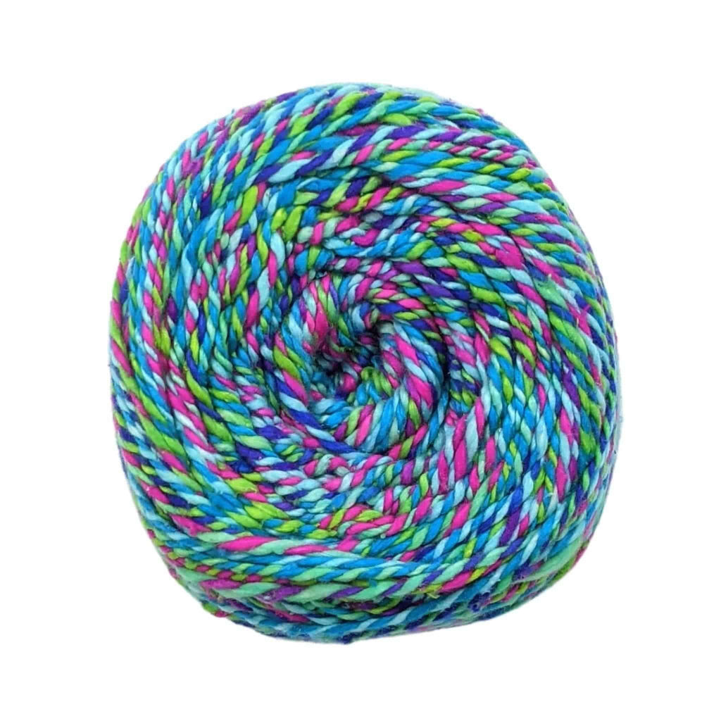 Darn Good Twist sport-weight silk yarn — skein detail close-up