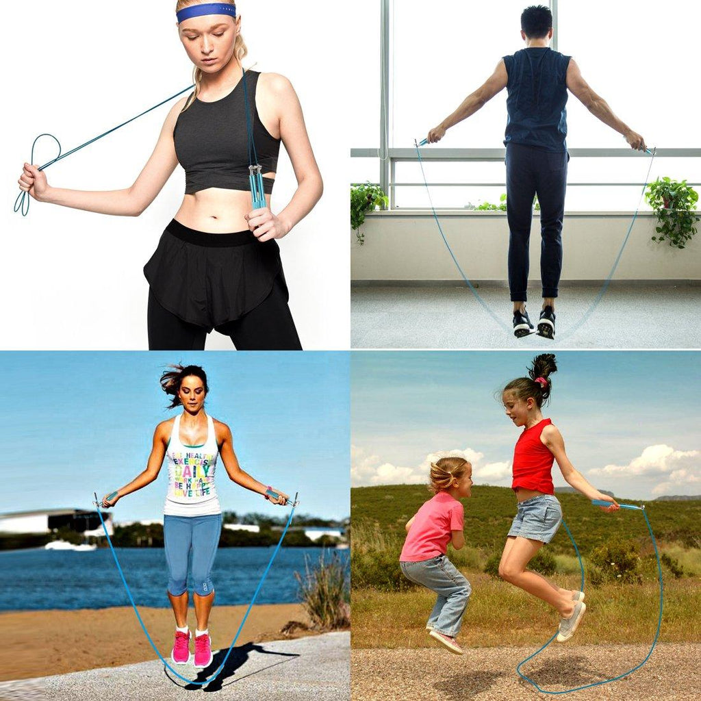Speed Jump Rope — Adjustable Bearing Skipping Rope for Gym